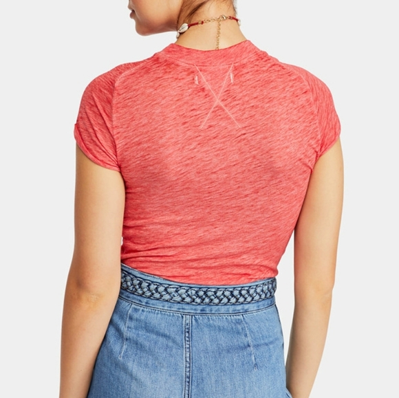 FREE PEOPLE CREWNECK TSHIRT SIZE M - Picture 2 of 6